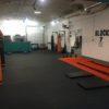 rubber gym flooring rolls black