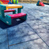 daycare outside rubber tiles