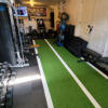 Artificial athletic sprint turf