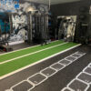 synthetic turf sled push