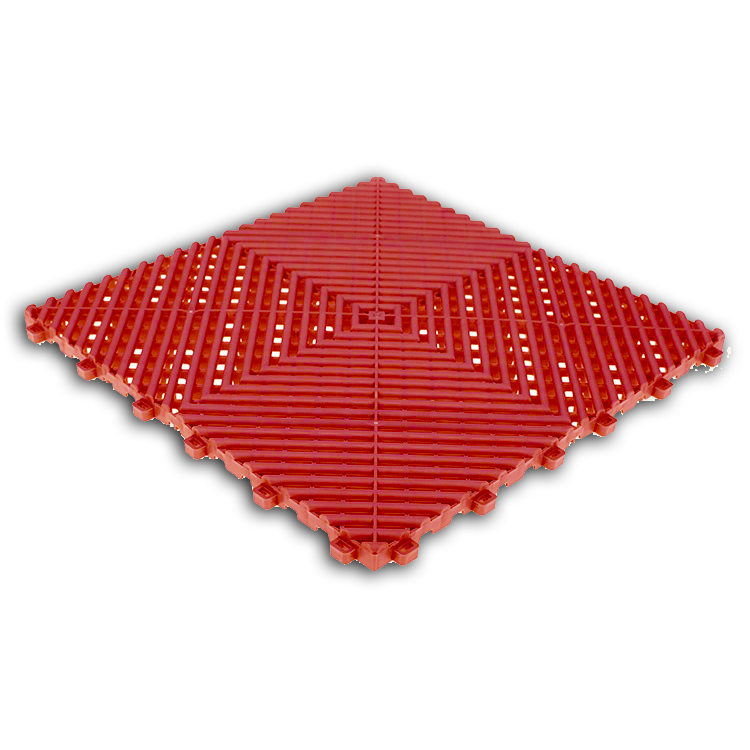 Racetrack Red Garage Tile